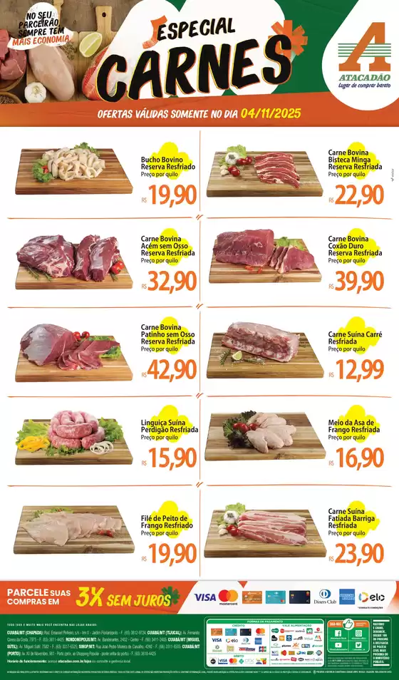 Catálogo Atacadão em Venâncio Aires | Atacadão - Carnes | 2025-11-04T00:00:00.000Z - 2025-11-04T00:00:00.000Z