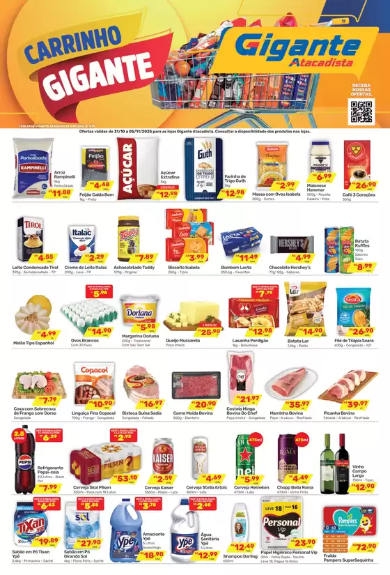 Catálogo Gigante Atacadista em Itapevi | Encarte Gigante Atacadista | 2025-10-31T00:00:00.000Z - 2025-11-05T00:00:00.000Z