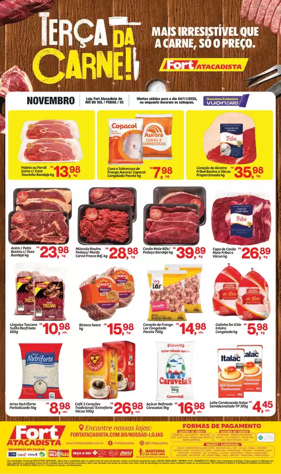 Catálogo Fort Atacadista em Jaraguá do Sul | SC Fort 3 da Carne 04 NOV 25 Penha e Rio do Sul | 2025-11-04T00:00:00.000Z - 2025-11-04T00:00:00.000Z