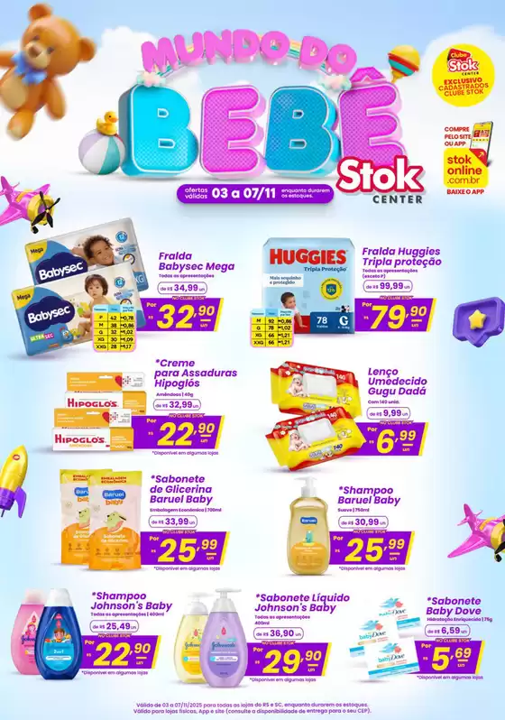 Catálogo Stok Center | Encarte Stok Center Mundo Do Bebê – 03/11 A 07/11/2025 | 2025-03-07T00:00:00.000Z - 2025-11-07T00:00:00.000Z