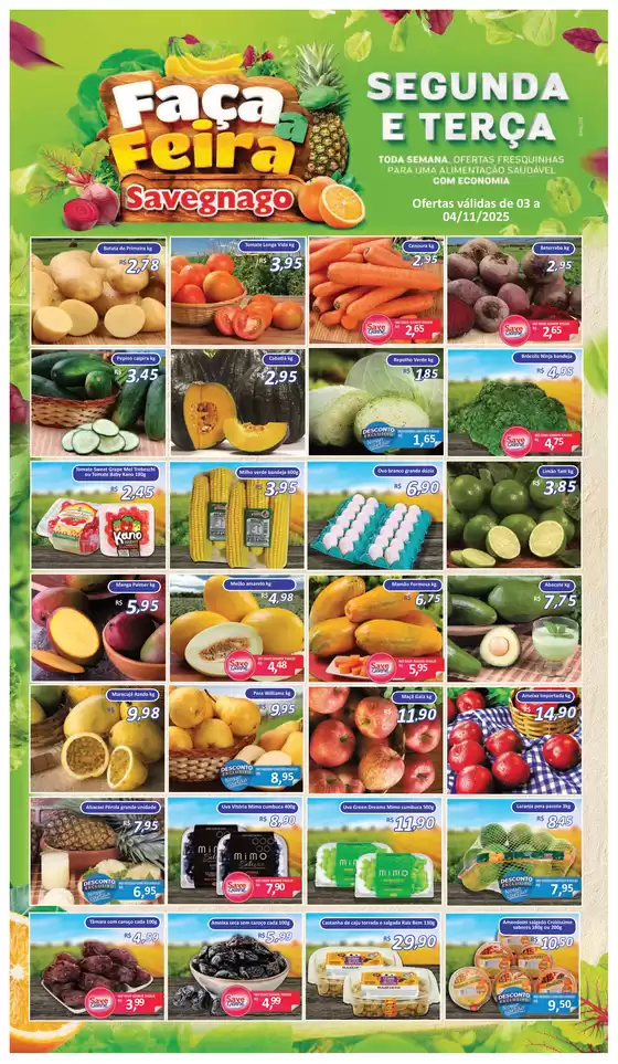 Catálogo Supermercado Savegnago em Novo Hamburgo | Ofertas exclusivas e pechinchas | 2025-11-03T00:00:00.000Z - 2025-11-04T00:00:00.000Z