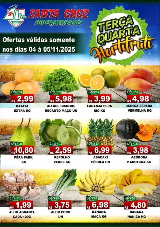 Catálogo Santa Cruz Supermercados em Santo André | Terça E Quarta horti fruit | 2025-11-04T00:00:00.000Z - 2025-11-05T00:00:00.000Z