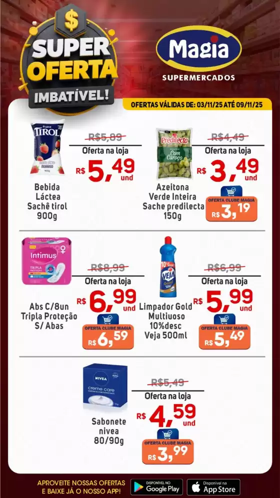 Catálogo Supermercados Magia em São Paulo | Super Ofertas Imbatível | 2025-11-05T00:00:00.000Z - 2025-11-09T00:00:00.000Z