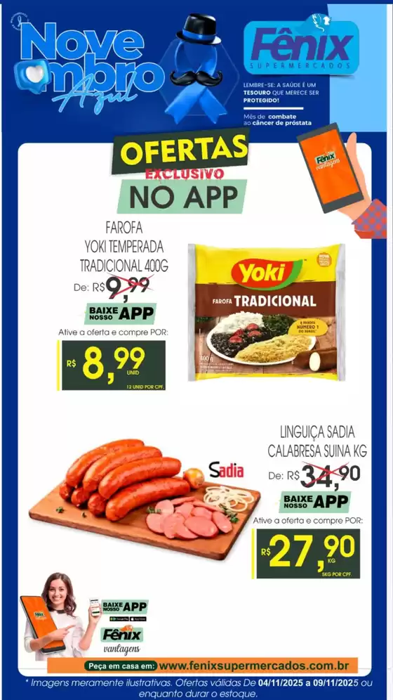 Catálogo Fênix Supermercados em Guaxupé | Novembro Azul | 2025-11-05T00:00:00.000Z - 2025-11-09T00:00:00.000Z