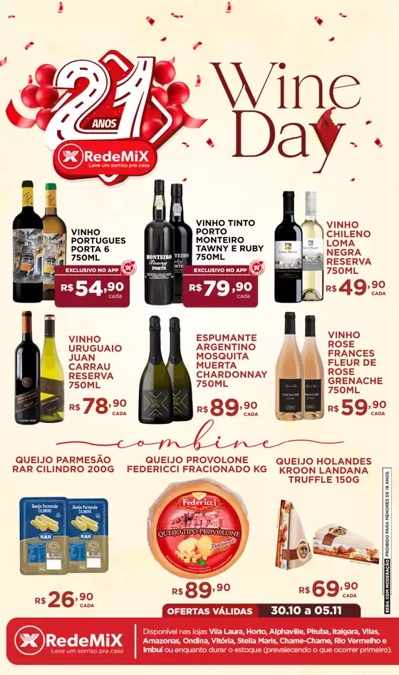 Catálogo Rede Mix em Alvorada | Wine Day | 2025-11-05T00:00:00.000Z - 2025-11-05T00:00:00.000Z