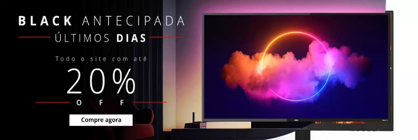 Catálogo AOC em Piacatu | Black antecipada ultimos dias todo o site com ate 20% off! | 2025-11-05T00:00:00.000Z - 2025-11-24T00:00:00.000Z