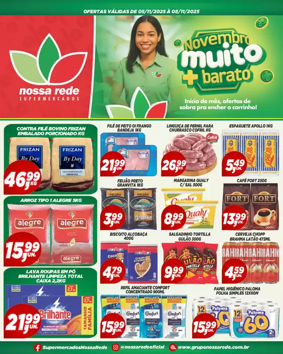 Catálogo Nossa Rede Supermercados em Areia | Novembro Muito Barato | 2025-11-05T00:00:00.000Z - 2025-11-08T00:00:00.000Z