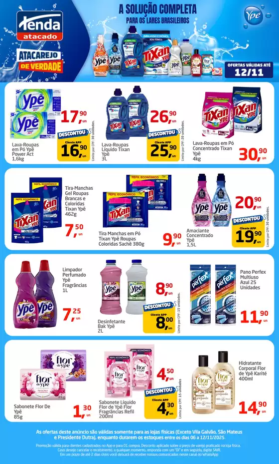 Catálogo Tenda Atacado em Conceição do Jacuípe | Especial Ypê | 2025-11-06T00:00:00.000Z - 2025-11-12T00:00:00.000Z