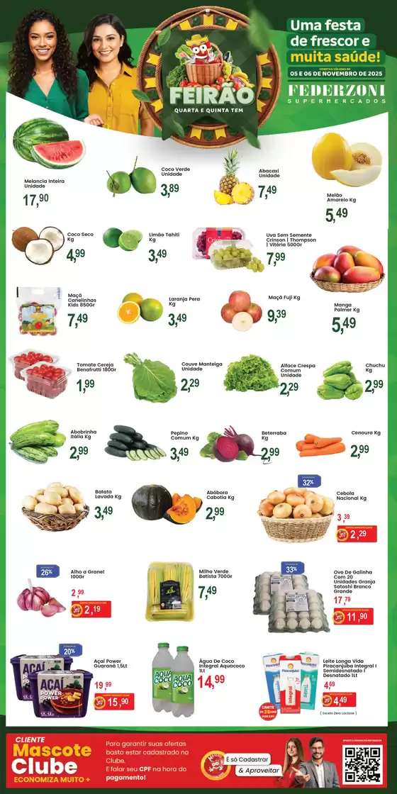Catálogo Federzoni Supermercados em São Paulo | Quarta E Quinta tem | 2025-11-06T00:00:00.000Z - 2025-11-06T00:00:00.000Z