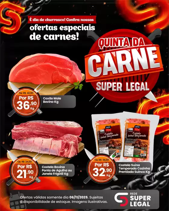 Catálogo Rede Super Legal de Supermercados em Cotia | Quinta Da Carne | 2025-11-06T00:00:00.000Z - 2025-11-06T00:00:00.000Z