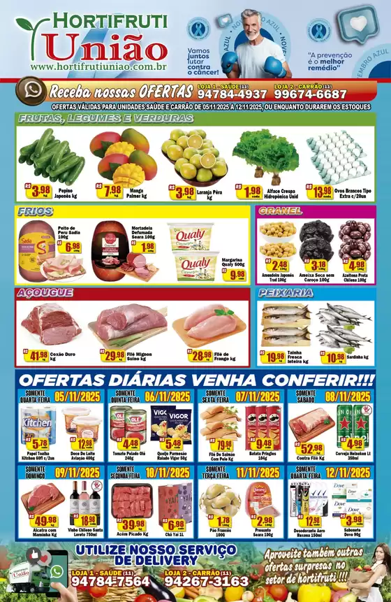 Catálogo Hortifruti União em Guarulhos | Ofertas de 06/11 à 12/11 | 2025-11-06T00:00:00.000Z - 2025-11-12T00:00:00.000Z