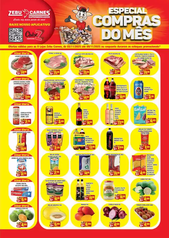 Catálogo Zebu Carnes Supermercados em Dionísio Cerqueira | Especial Compras Do Mês | 2025-11-06T00:00:00.000Z - 2025-11-09T00:00:00.000Z