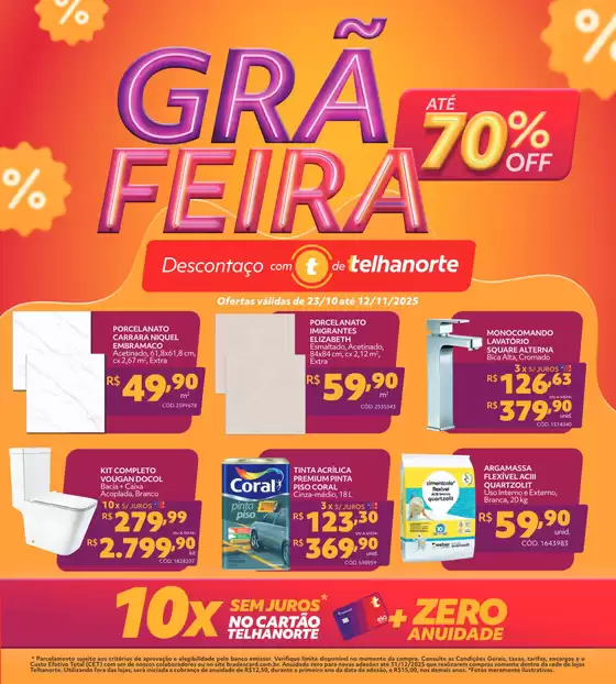 Catálogo Telhanorte em São Paulo | Grã Feira | 2025-11-06T00:00:00.000Z - 2025-12-31T00:00:00.000Z