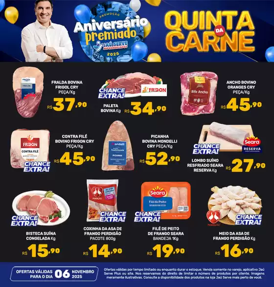 Catálogo Supermercados Jaù Serve em Dionísio Cerqueira | Quinta Da Carne | 2025-11-06T00:00:00.000Z - 2025-11-06T00:00:00.000Z