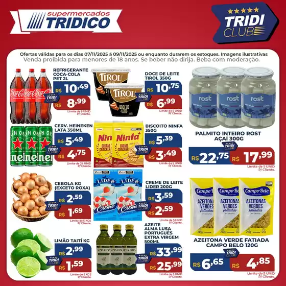 Catálogo Supermercados Tridico em Guarulhos | Tridiclub | 2025-11-07T00:00:00.000Z - 2025-11-09T00:00:00.000Z