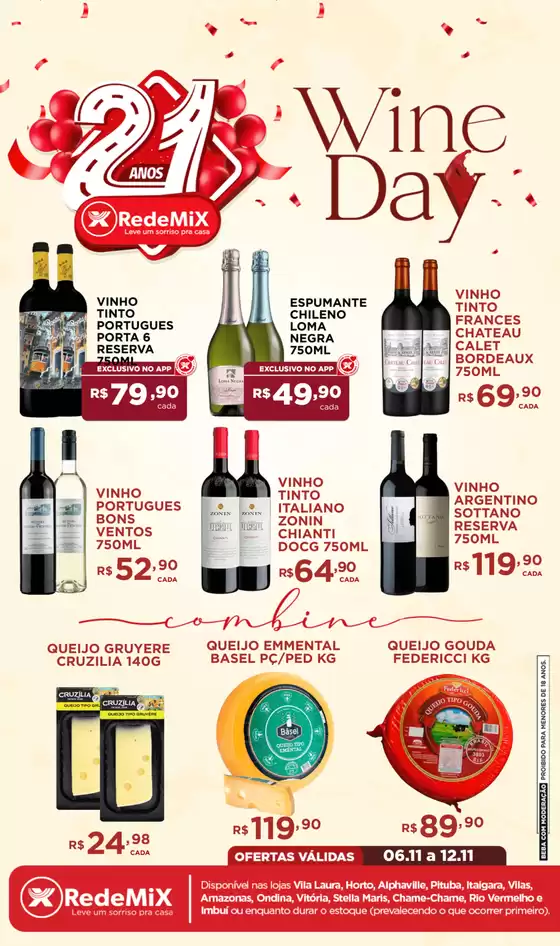 Catálogo Rede Mix em Carapicuíba | Wine Day Rede Mix | 2025-11-07T00:00:00.000Z - 2025-11-12T00:00:00.000Z