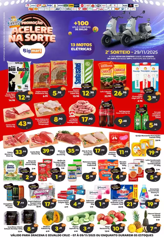 Catálogo Bigmart | Final de Semana Big Mart Dracena e Osvaldo Cruz | 2025-11-07T00:00:00.000Z - 2025-11-09T00:00:00.000Z