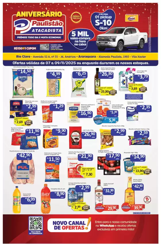 Catálogo Paulistão Atacadista em Juiz de Fora | Encarte Paulistão Atacadista | 2025-11-07T00:00:00.000Z - 2025-11-09T00:00:00.000Z