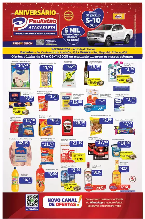 Catálogo Paulistão Atacadista em Juiz de Fora | Ofertas e promoções atuais | 2025-11-07T00:00:00.000Z - 2025-11-09T00:00:00.000Z