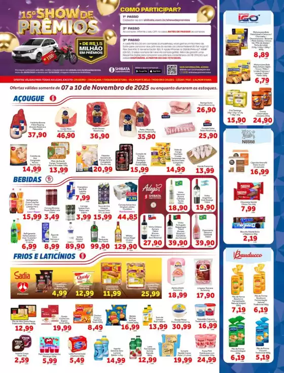 Catálogo Shibata Supermercados em Jacareí | Encarte Shibata Supermercados | 2025-11-07T00:00:00.000Z - 2025-11-10T00:00:00.000Z
