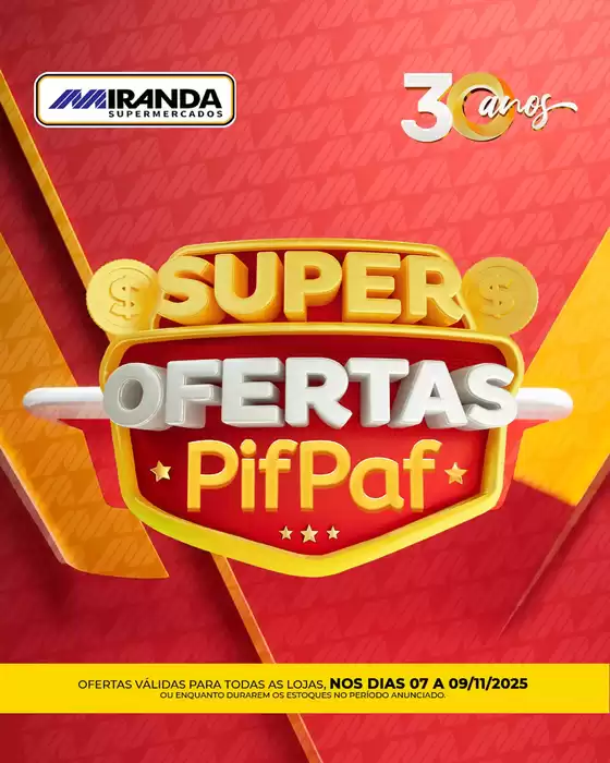 Catálogo Miranda Supermercados em Barueri | Super Ofertas PifPaf | 2025-11-07T00:00:00.000Z - 2025-11-09T00:00:00.000Z