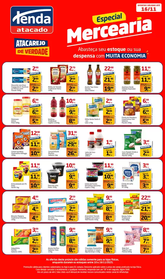 Catálogo Tenda Atacado em Florianópolis | Especial Mercearia | 2025-11-10T00:00:00.000Z - 2025-11-16T00:00:00.000Z
