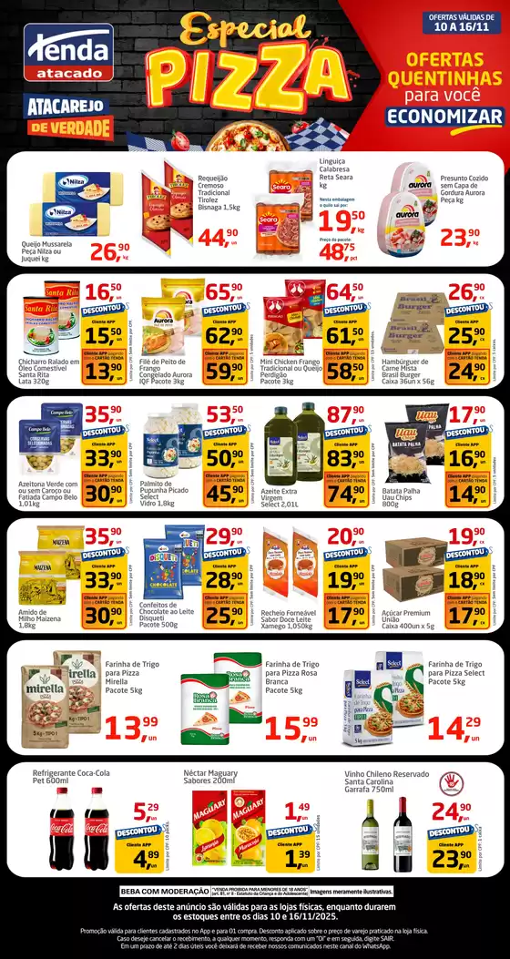 Catálogo Tenda Atacado em Florianópolis | Especial Pizza | 2025-11-10T00:00:00.000Z - 2025-11-16T00:00:00.000Z