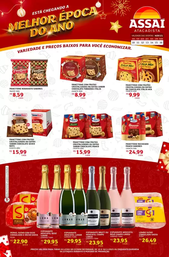 Catálogo Assaí Atacadista em Pirapó | Ofertas exclusivas | 2025-11-10T00:00:00.000Z - 2025-11-16T00:00:00.000Z