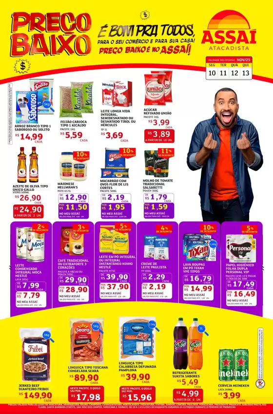 Catálogo Assaí Atacadista em Pirapó | Melhores ofertas para todos os caçadores de pechinchas | 2025-11-10T00:00:00.000Z - 2025-11-13T00:00:00.000Z