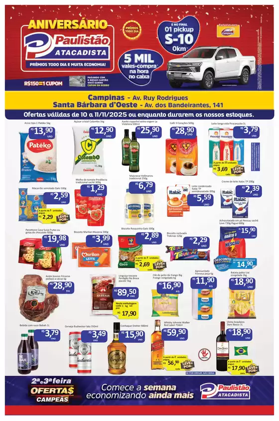 Catálogo Paulistão Atacadista em São Gonçalo | Ofertas exclusivas | 2025-11-10T00:00:00.000Z - 2025-11-11T00:00:00.000Z