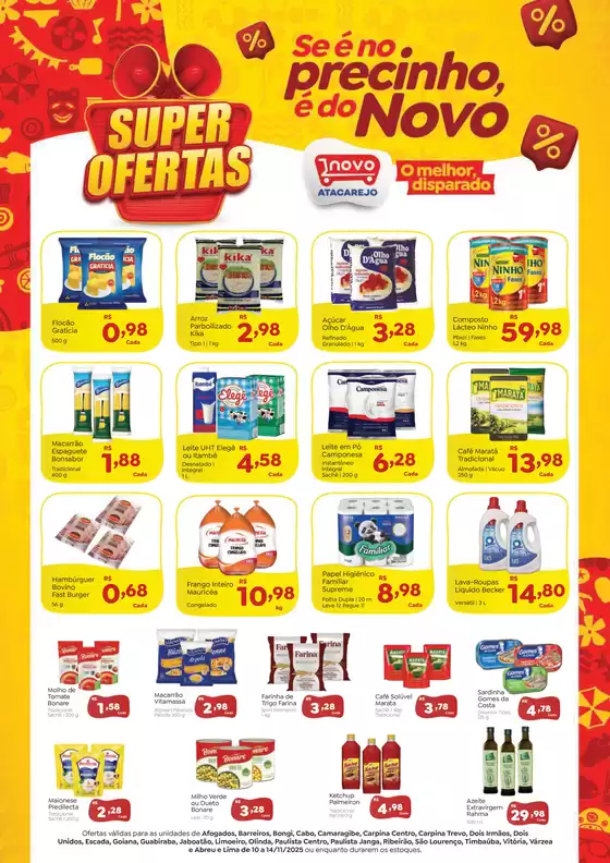 Catálogo Novo Atacarejo em Recife | Nossas melhores ofertas para você | 2025-11-10T00:00:00.000Z - 2025-11-14T00:00:00.000Z