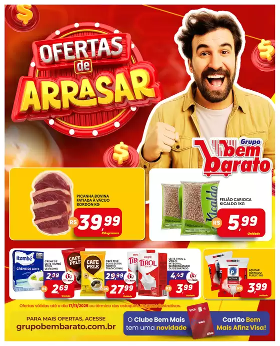 Catálogo Supermercado Bem Barato em São Paulo | Ofertas De Arrasar | 2025-11-11T00:00:00.000Z - 2025-11-17T00:00:00.000Z