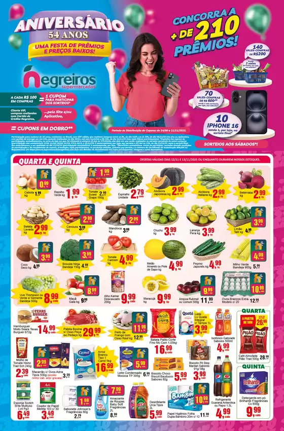 Catálogo Negreiros Supermercados em Americana | Encarte Negreiros Supermercados | 2025-09-24T00:00:00.000Z - 2025-11-21T00:00:00.000Z