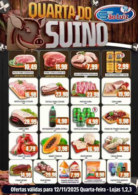 Catálogo Super São Luiz | Encarte Super São Luiz | 2025-11-12T00:00:00.000Z - 2025-11-12T00:00:00.000Z