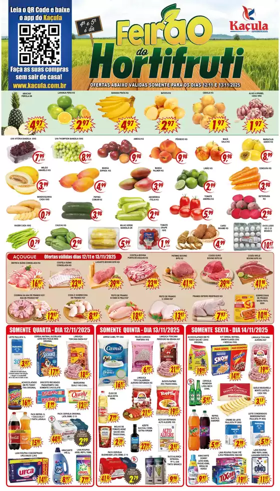 Catálogo Kaçula Supermercados | Encarte Kaçula Supermercados | 2025-11-12T00:00:00.000Z - 2025-11-14T00:00:00.000Z