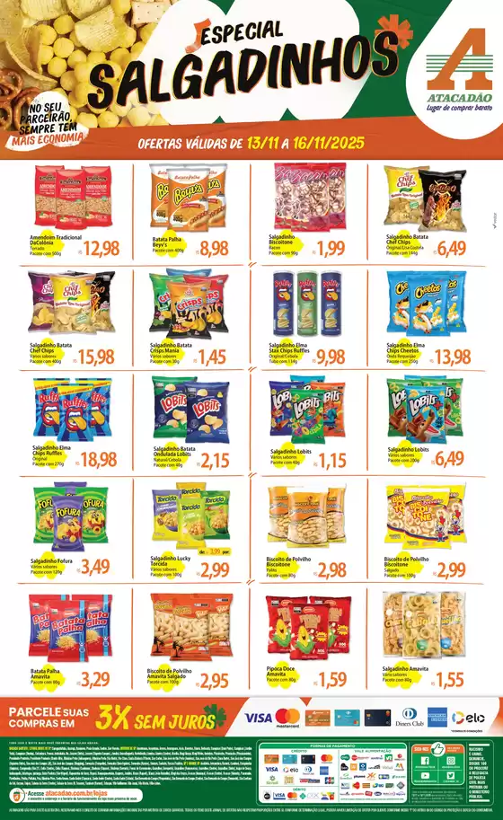 Catálogo Atacadão em São José dos Campos | Atacadão - Salgadinhos | 2025-11-13T00:00:00.000Z - 2025-11-16T00:00:00.000Z