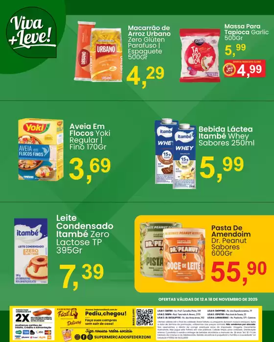 Catálogo Federzoni Supermercados | Viva Leve | 2025-11-14T00:00:00.000Z - 2025-11-18T00:00:00.000Z