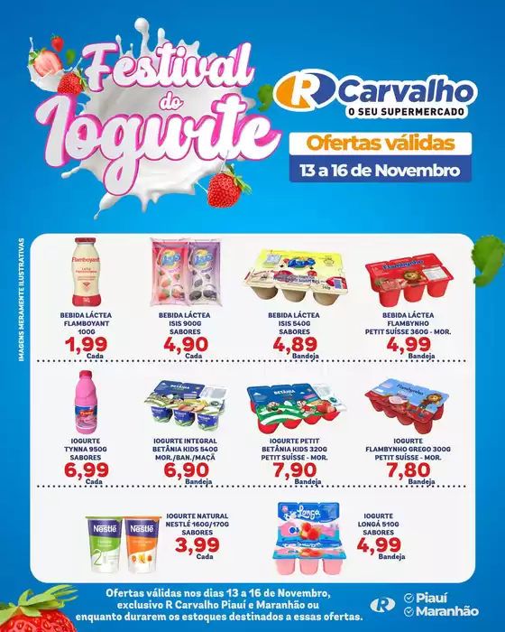 Catálogo R Carvalho Supermercado | Festival do Iogurte | 2025-11-14T00:00:00.000Z - 2025-11-16T00:00:00.000Z