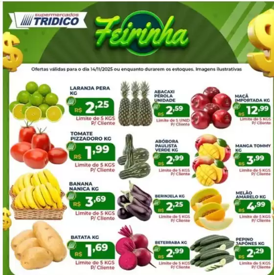Catálogo Supermercados Tridico em Bom Jesus | Feirinha  | 2025-11-14T00:00:00.000Z - 2025-11-14T00:00:00.000Z