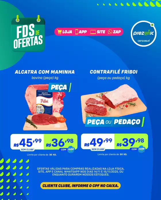 Catálogo Prezunic | Melhores ofertas e descontos | 2025-11-14T00:00:00.000Z - 2025-11-15T00:00:00.000Z