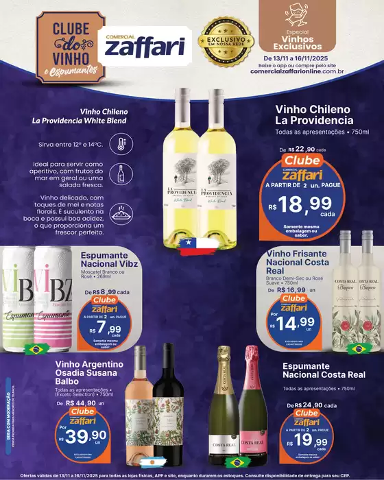 Catálogo Comercial Zaffari | CLUBE DO VINHO | 2025-11-13T00:00:00.000Z - 2025-11-16T00:00:00.000Z