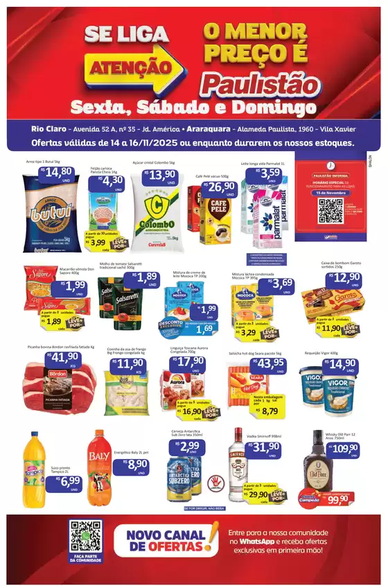 Catálogo Paulistão Atacadista em Curitiba | Encarte Paulistão Atacadista | 2025-11-14T00:00:00.000Z - 2025-11-16T00:00:00.000Z