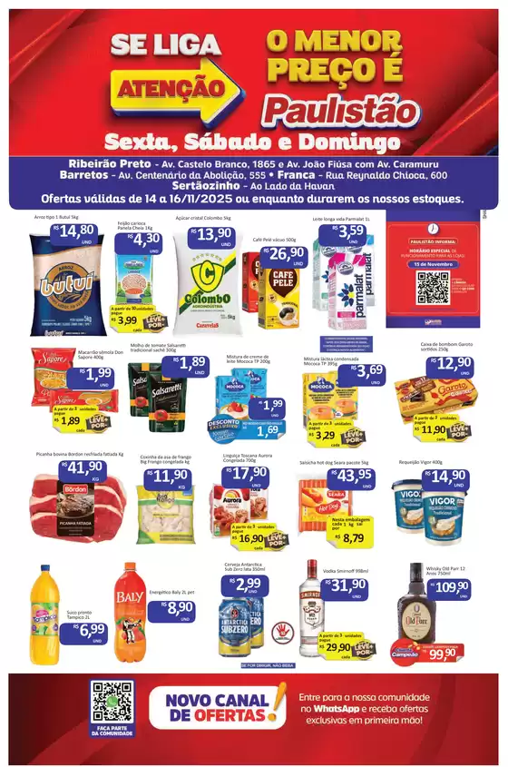 Catálogo Paulistão Atacadista em Curitiba | Descubra ofertas atraentes | 2025-11-14T00:00:00.000Z - 2025-11-16T00:00:00.000Z