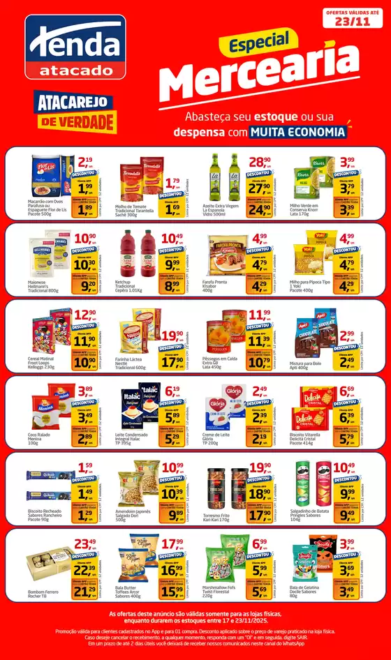 Catálogo Tenda Atacado | Especial Mercearia | 2025-11-17T00:00:00.000Z - 2025-11-23T00:00:00.000Z
