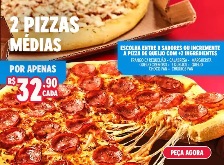 Catálogo Domino's Pizza em Cruz das Almas | Pizza Médias | 2025-11-17T00:00:00.000Z - 2025-11-30T00:00:00.000Z