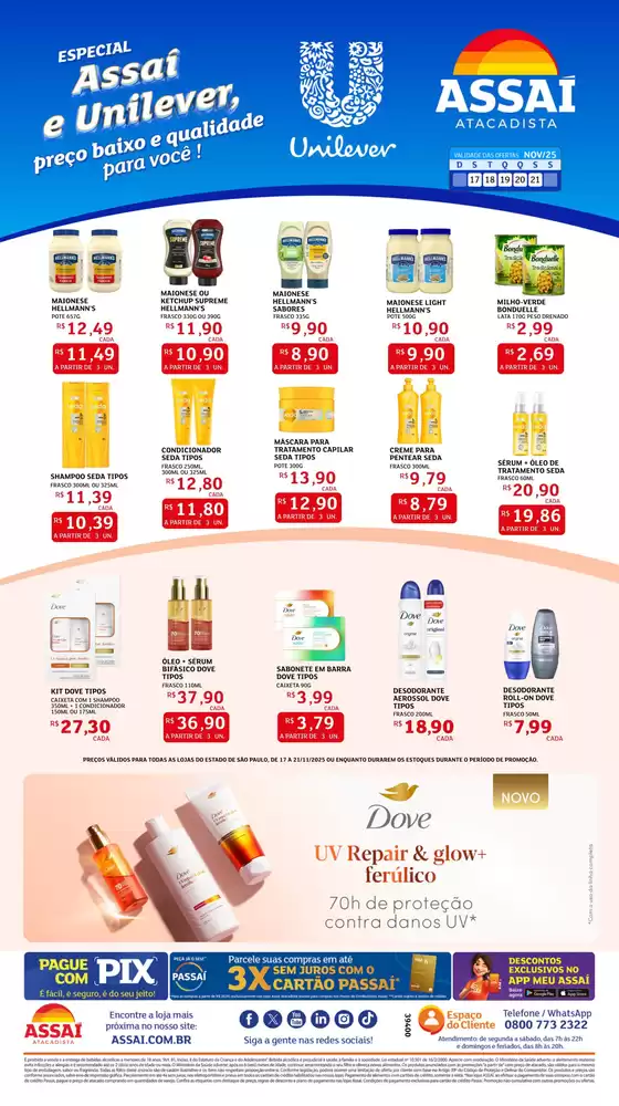 Catálogo Assaí Atacadista em Porto Alegre | Ótima oferta para todos os clientes | 2025-11-17T00:00:00.000Z - 2025-11-21T00:00:00.000Z