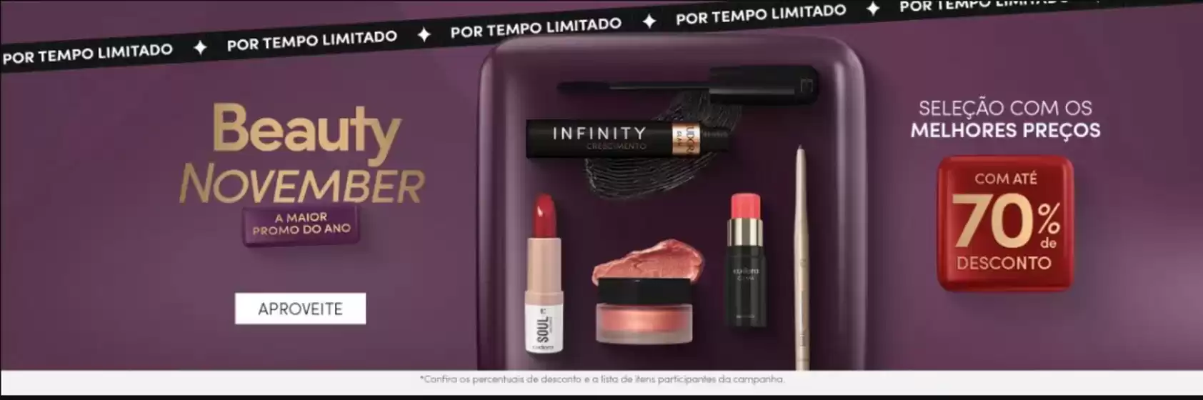 Catálogo Eudora | Beauty November com ate70% dcto ! | 2025-11-17T00:00:00.000Z - 2025-12-03T00:00:00.000Z