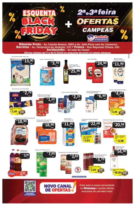 Catálogo Paulistão Atacadista em Paço do Lumiar | Melhores ofertas para todos os clientes | 2025-11-17T00:00:00.000Z - 2025-11-18T00:00:00.000Z