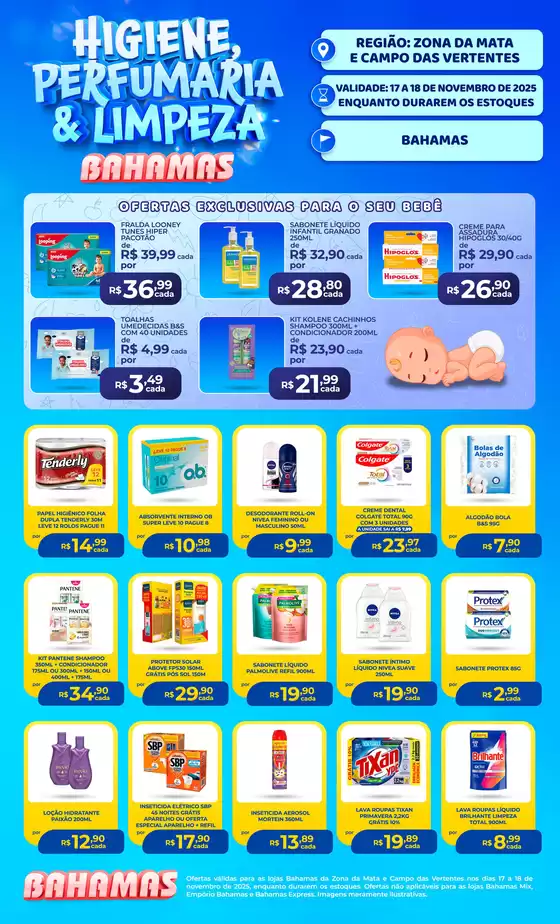 Catálogo Bahamas Supermercados em Santos | Higiene e Limpeza | 2025-11-17T00:00:00.000Z - 2025-11-18T00:00:00.000Z