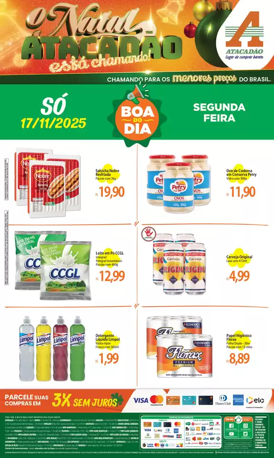 Catálogo Atacadão em Santa Maria | Melhores ofertas para todos os clientes | 2025-11-17T00:00:00.000Z - 2025-11-17T00:00:00.000Z